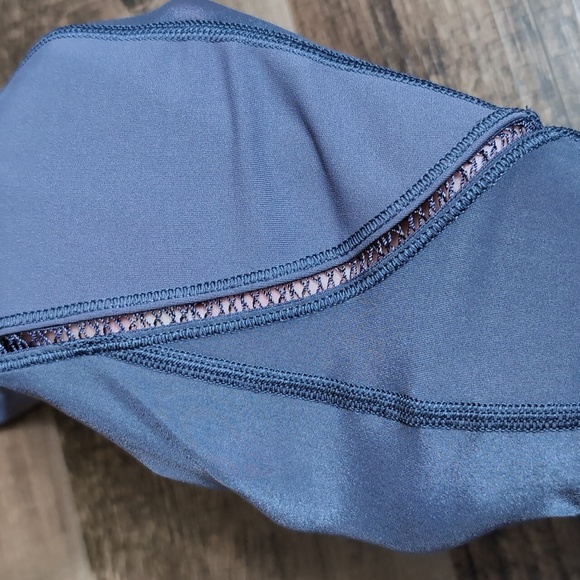 LULULEMON Sculpt It Tight 'Greyvy' (Purple-ish?) Semi-Sheer Panels Hi-Rise Sz 8 - Picture 6 of 12